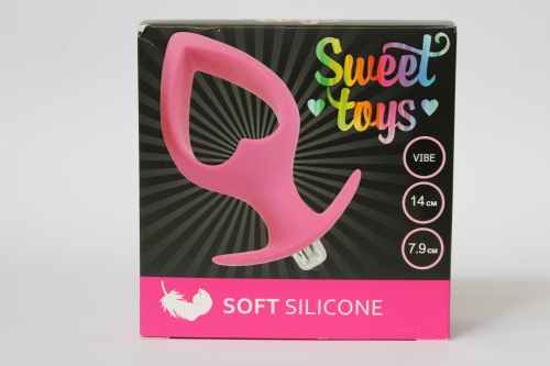 Втулка анальна з вібрацією Sweet Toys L 140 мм d 79 мм, Колір Рожевий - 4