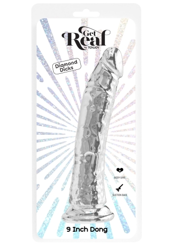 Фалоімітатор реалістичний на присосці прозорий ToyJoy Get Real - 3