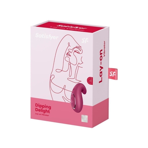Клиторальный стимулятор красного цвета вибратор Satisfyer Dipping Delight - 7