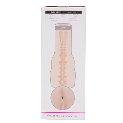 Мастурбатор в колбе анус из киберкожи телесного цвета порноактрисы Elsa Jean Fleshlight - 8