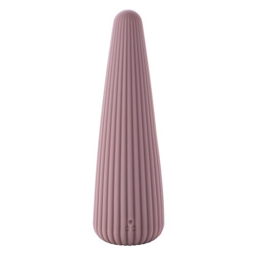 Вибратор для клитора в форме конуса ребристый фиолетовый Sweet Em Cone - 3
