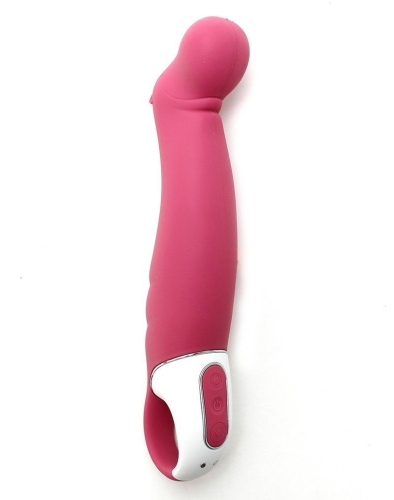 Вібратор точки G силіконовий з гнучкою рожевою головкою Satisfyer Vibes Petting Hippo - 1