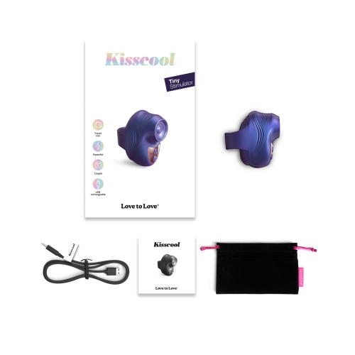Вибратор на палец для клитора фиолетового цвета Love To Love Kisscool Iridescent Indigo - 4