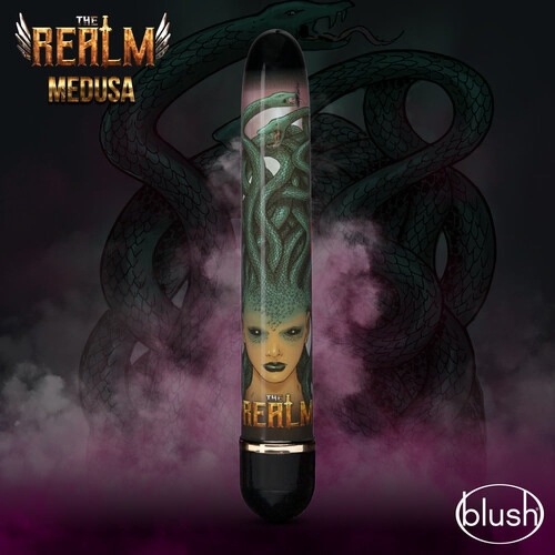 Вибратор Дамский пальчик черно-зеленый Blush The Realm Medusa - 3
