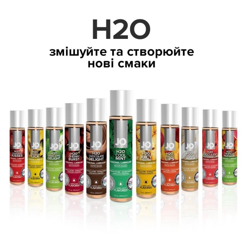 Лубрикант съедобный для оральных ласк вкус свежей мяты System JO H2O 120 мл - 5