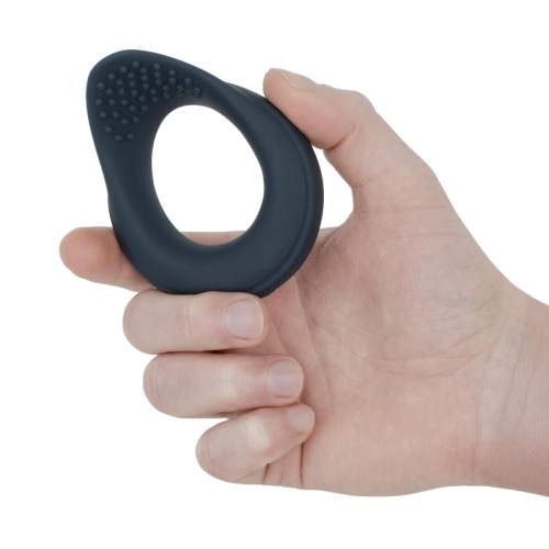Эрекционное виброкольцо на член синее Boners Vibrating Cock Ring with Perineum Stimulation - 9