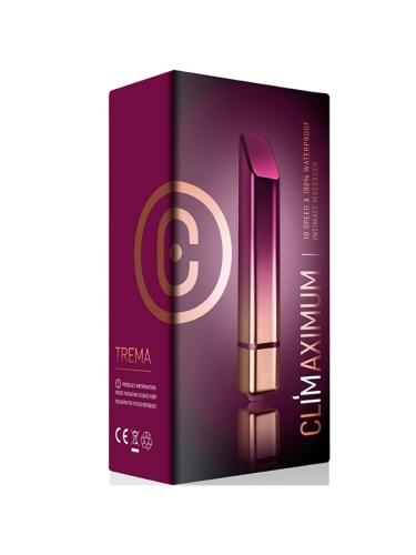 Віброкулька для стимуляції клітора бордово золотиста Climaximum Trema - 3
