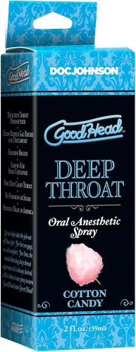 Спрей для глубокого минета вкус сладкой ваты Doc Johnson GoodHead DeepThroat Spray 59 мл - 2