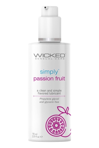 Оральный лубрикант на водной основе со вкусом Маракуйя Wicked Sensual Care 70 мл - 1