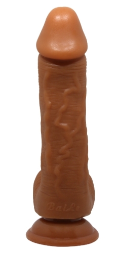 Фалоімітатор на присоску Baile Beautiful JOHNSON 8,7&amp;quot; Brown, BW - 008040NR-1 - 6