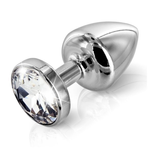Анальная пробка со стразом Diogol ANNI round stainless steel 30мм - 3
