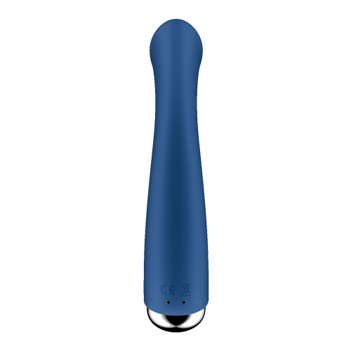 Вибратор вагинальный и для точки G с ротацией голубого цвета Satisfyer Spinning G-Spot 1 - 4