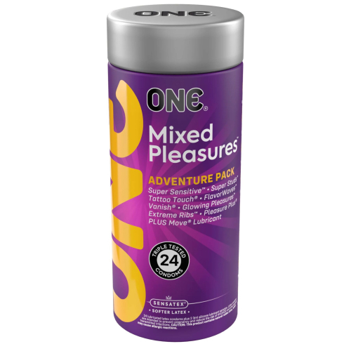 Презервативи 9 видів ONE Mixed Pleasures 24 штуки - 1