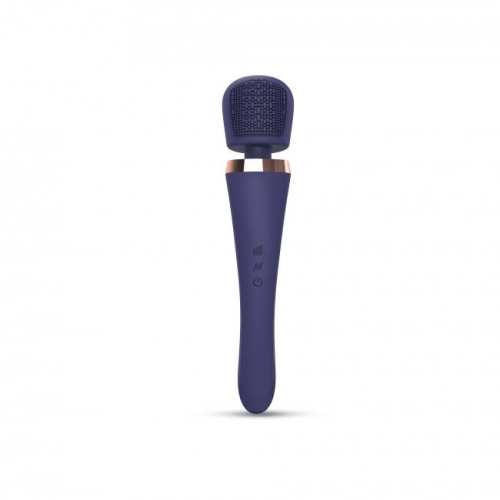 Вібромасажер Ванд у вигляді мікрофона синій Love To Love BRUSH CRUSH MIDNIGHT INDIGO - 2