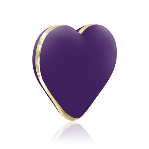 Вибратор-сердечко для клитора силиконовый фиолетовый Rianne S Heart Vibe Purple - 2