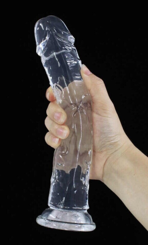 Фаллоимитатор гелевый на присоске прозрачный Love stay with me - SEXTOY PENIS - 2
