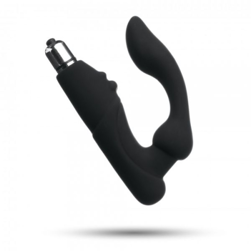 Вибростимулятор простаты силиконовый чёрный Prostate Massager - 2
