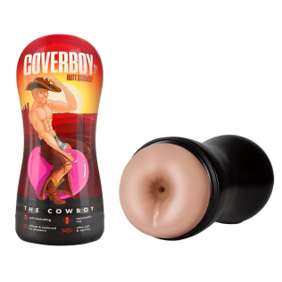 Мастурбатор в колбе анус самосмазывающийся бежевый Blush Coverboy Cowboy 