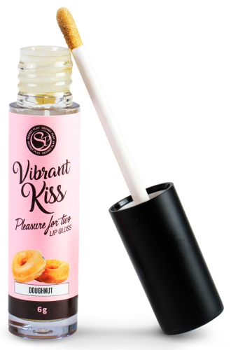 Блиск для губ з ефектом вібрації зі смаком пончиків Secret Play Vibrant Kiss, 6 грам - 2