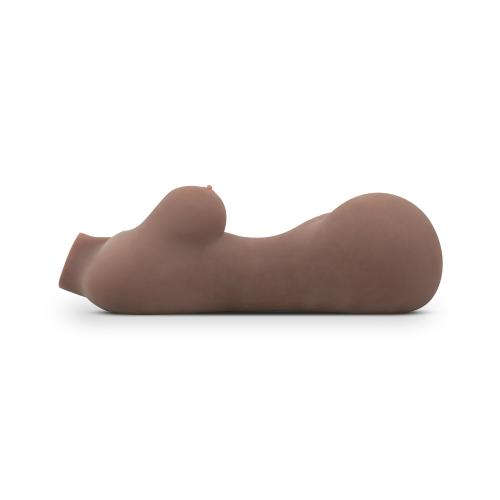 Мастурбатор реалистичный полуторс Анус и Вагина коричневого цвета EasyToys Vanessa Davis - 5