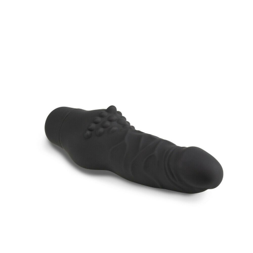 Вибратор мини реалистичный с выступами для стимуляции клитора черный Blush Silicone Willy’s - 4