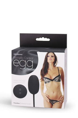 Виброяйцо для вагинальной стимуляции на пульте ДУ черное REMOTE CONTROL EGG - 2