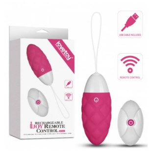 Мини вибратор на пульте ДУ Lovetoy IJOY розовый