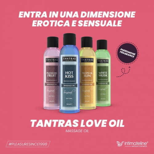 Масажна олія з феромонами Intimateline Tantras Love Oil Hot Kiss 150мл - 2