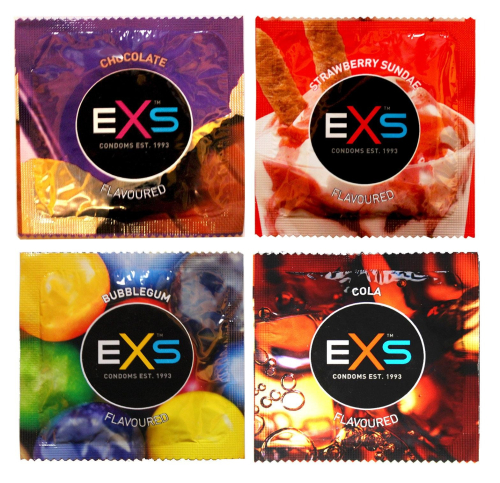 Ароматизированые презервативы со вкусом колы EXS Flavoured Cola 10 штук - 2