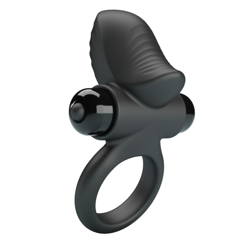 Ерекційне віброкільце на член чорне LYBAILE Pretty Love ADRIEN Vibrant penis ring - 4