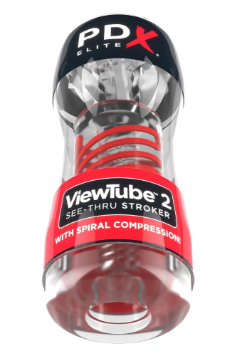 Мастурбатор для чоловіків прозорий Pipedream PDX Elite Viewtube 2 - 2