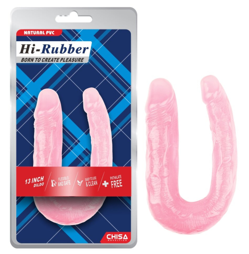 Подвійний фалоімітатор рожевий CHISA 13 Inch Dildo - 1
