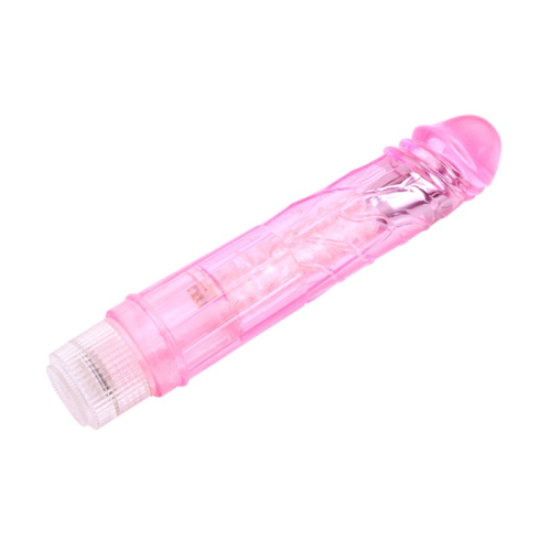 Вібратор реалістичний гелевий рожевого кольору Chisa Crystal Jelly - 3
