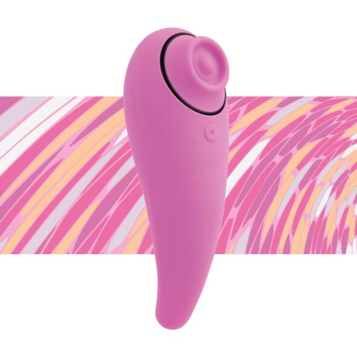 Вакуумный стимулятор для клитора и вагинальный вибратор 2 в 1 розовый FeelzToys FemmeGasm - 1