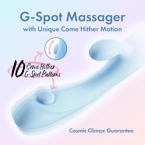 Вібратор кролик для точки G та клітора блакитний Blush Play with Me - 5
