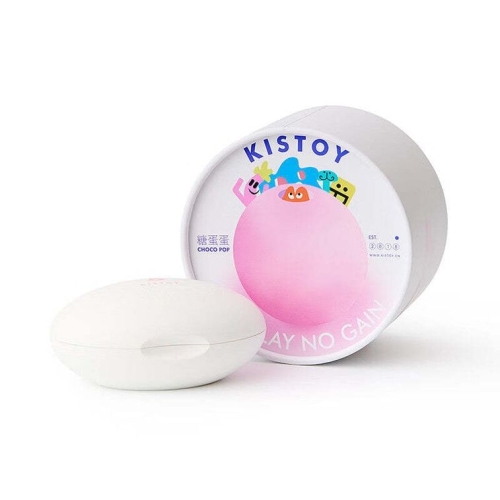 Виброяйцо вагинальное из силикона KISTOY Choco Pop розовое - 2