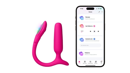 Анальна смарт-вібропробка з LED-підсвічуванням рожева Lovense Lush Anal - 4