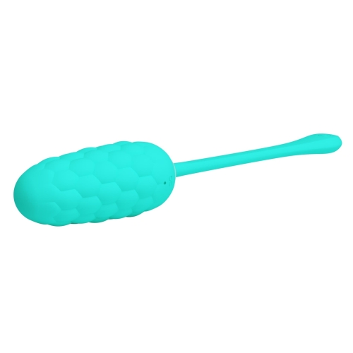 Віброяйце вагінальне з рельєфним дизайном зеленого кольору Lybaile Pretty Love MARINA EGG - 9