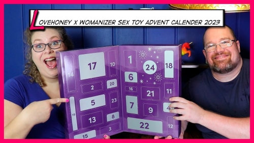 Адвент календар секс іграшок 24 предмети Lovehoney Couple's Advent Calendar 2023 Фіолетовий - 11