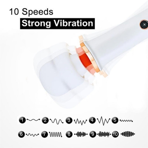 Вибромассажер Ванд в форме микрофона черного цвета Boss series Massager Super Powerful - 6