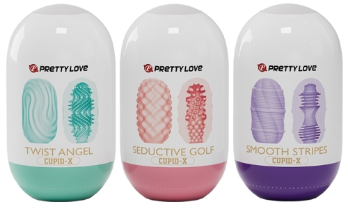 Набір мастурбаторів різних кольорів LYBAILE Pretty Love Cupid X 18 штук - 4
