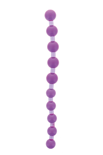 Анальные шарики сиреневого цвета NMC Jumbo Jelly Thai Beads - 1
