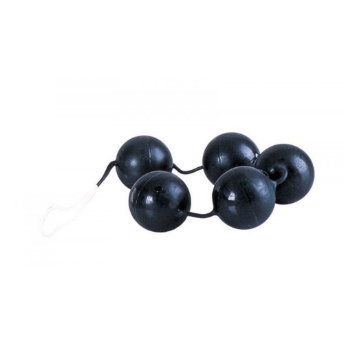 Анальні кульки чорного кольору California еxotic novelties California Exotic Power Balls - 4