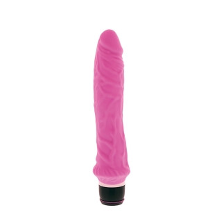 Силіконовий вібромасажер реалістичний рожевий PURRFECT SILICONE CLASSIC 8.5 INCH