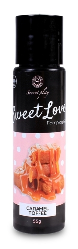 Оральний лубрикант на водній основі зі смаком карамелі Secret Play Sweet Love 60 мл - 2