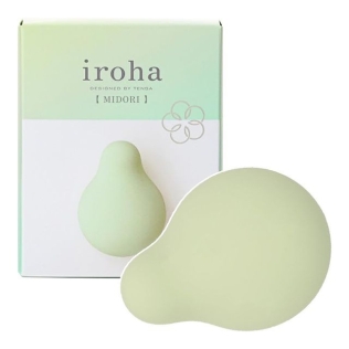 Вибратор клиторальный силиконовый зеленого цвета Iroha Tenga Sukara Midori