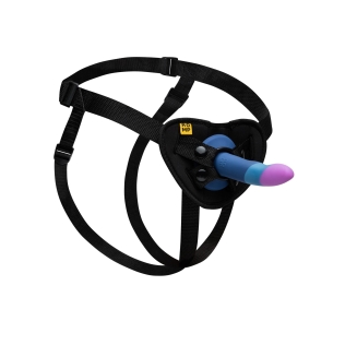 Страпон ременной на присоске синий Romp Piccolo Pegging Kit