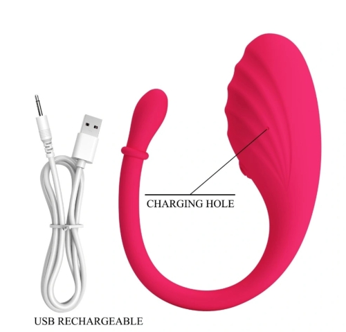Смарт виброяйцо вагинальное силиконовое розовое BAILE Romance Undine - 7