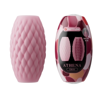 Мастурбатор двосторонній яйце в колбі рожеве Lybaile PRETTY LOVE Athena Eros