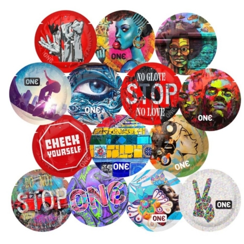Презерватив із натурального латексу ONE Street Art Collection 1 штука - 1